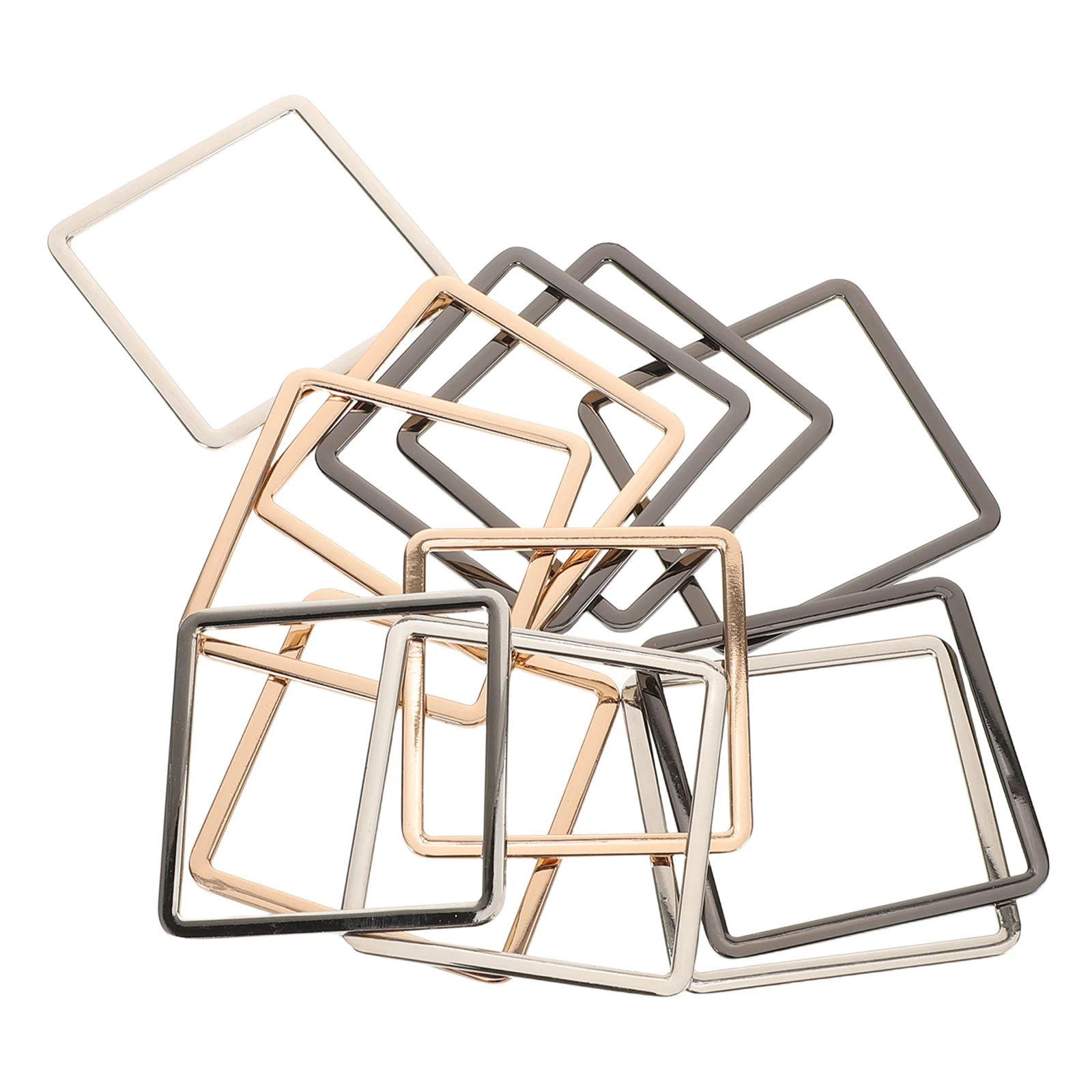 12Pcs Alloy Metal Square Clasps Ring Buckles for Handbag Strap Repair Webbing Belts Pants Skirts DIY Purse Making
12Pcs Alloy Metal Square Clasps Ring Buckles for Handbag Strap Repair Webbing Belts Pants Skirts DIY Purse Making