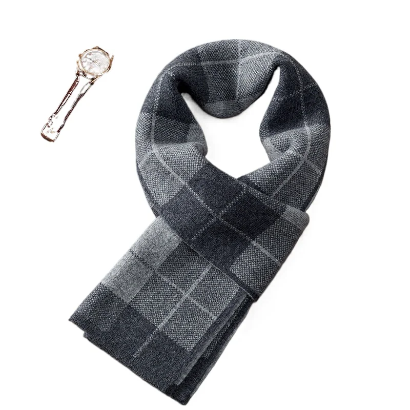 Ordos 100% Pure Cashmere Scarf Men's Autumn and Winter Plaid Casual High-end Gift Box Scarf
Ordos 100% Pure Cashmere Scarf Men's Autumn and Winter Plaid Casual High-end Gift Box Scarf
