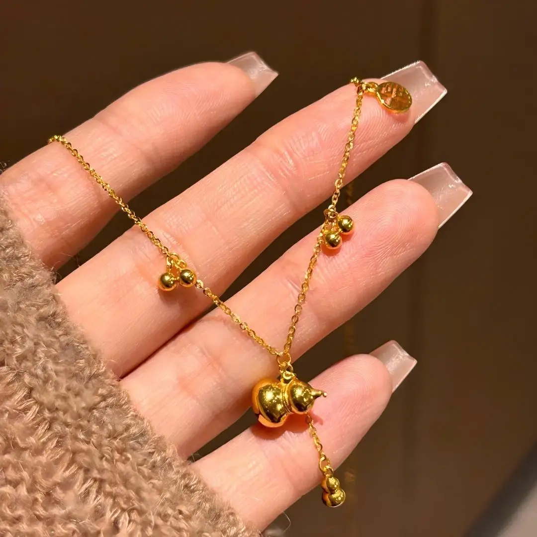 Classic Chinese style Glossy and exquisite gourd necklace stereoscopic new in ethnic style tassel collar chain vintage jewelry
Classic Chinese style Glossy and exquisite gourd necklace stereoscopic new in ethnic style tassel collar chain vintage jewelry