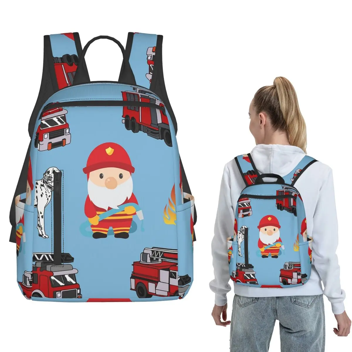 Firefighters Fireman Fire Engine Backpack Large Capacity Children BookBag School Bag Shoulder Bags for Men Women
Firefighters Fireman Fire Engine Backpack Large Capacity Children BookBag School Bag Shoulder Bags for Men Women