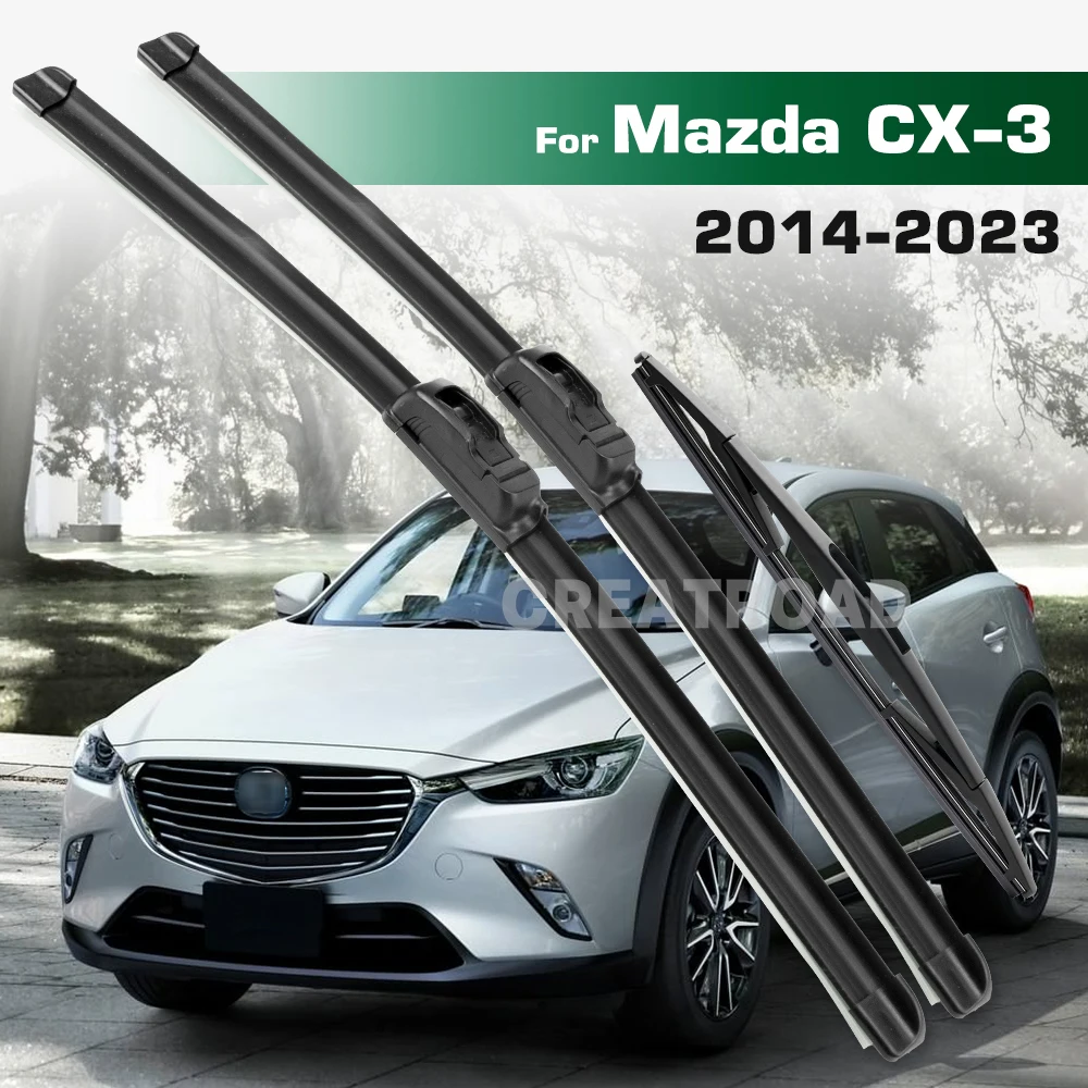 GREATROAD Wiper LHD&RHD Front & Rear Wiper Blades Set For Mazda CX-3 CX3 2014 - 2023 Windshield Windscreen Window Brushes
GREATROAD Wiper LHD&RHD Front & Rear Wiper Blades Set For Mazda CX-3 CX3 2014 - 2023 Windshield Windscreen Window Brushes