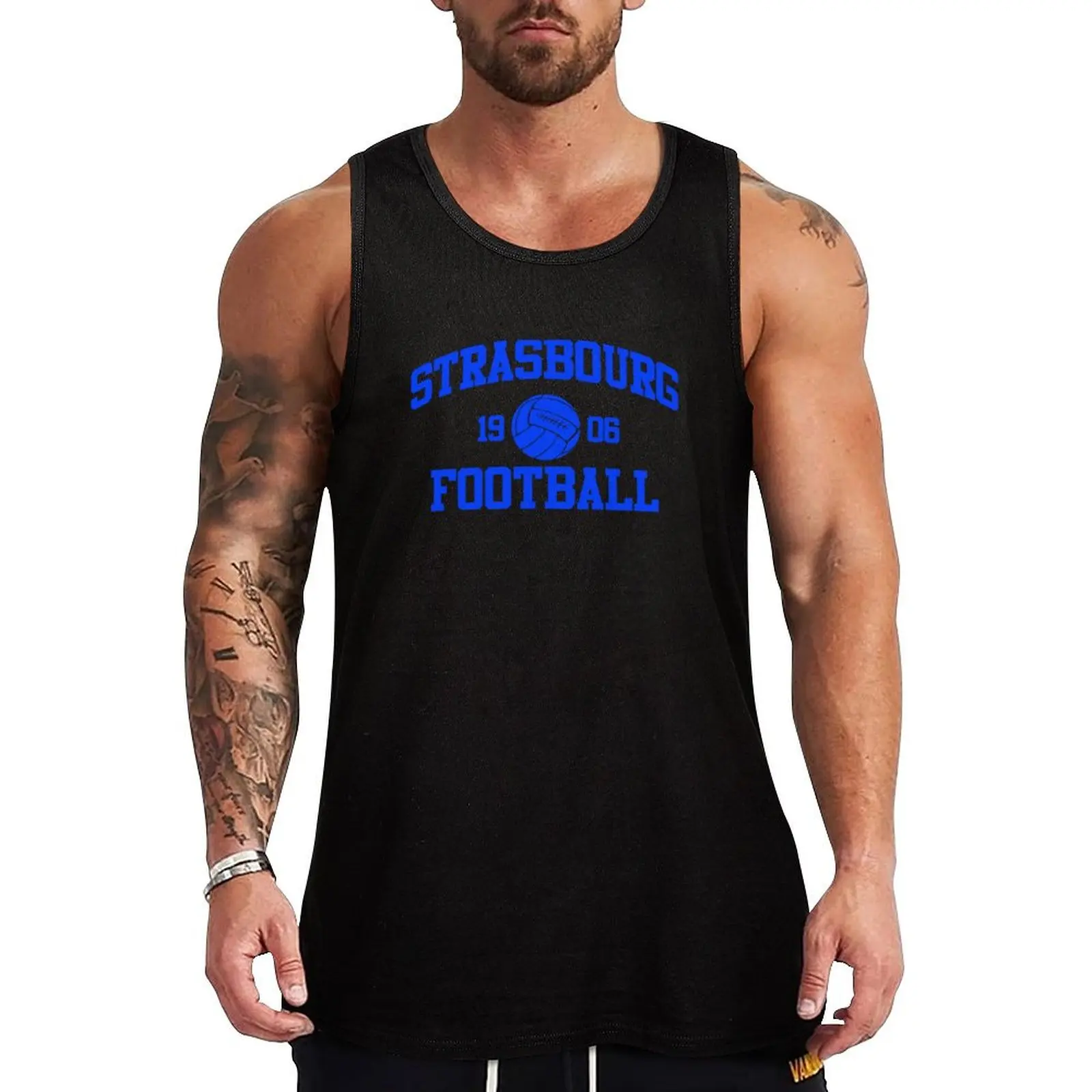 Strasbourg Football Athletic College Style 2 Gray Tank Top Training Athletic Tank Top Lightweight Breathable Wear
Strasbourg Football Athletic College Style 2 Gray Tank Top Training Athletic Tank Top Lightweight Breathable Wear