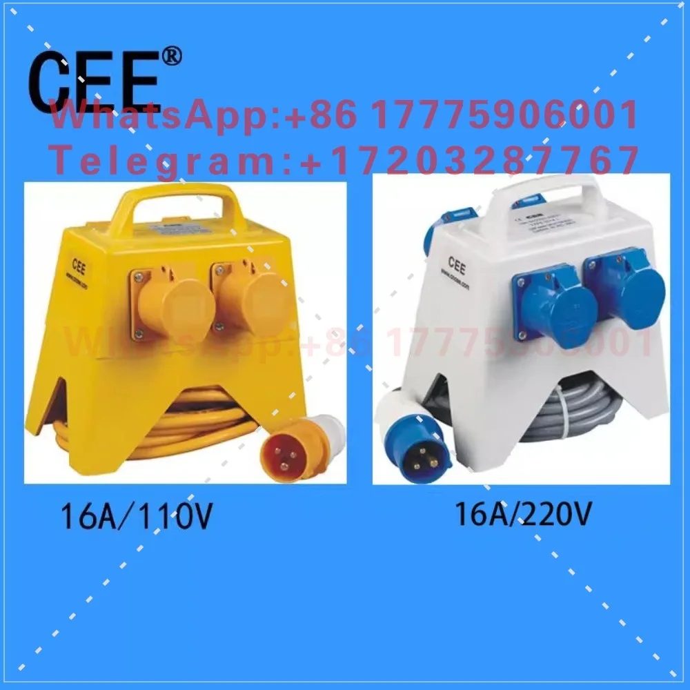 CEE-1014 Multifunctional plug and socket, portable one-quarter socket box 16A/220-250V/IP44
CEE-1014 Multifunctional plug and socket, portable one-quarter socket box 16A/220-250V/IP44