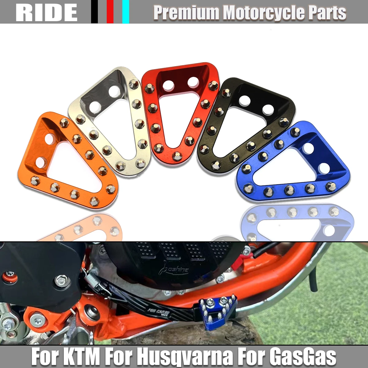 Rear Brake Pedal Lever Step Plate Tip For KTM EXC EXCF SX SXF XC XCF XCW For GasGas For Husqvarna FC TC FE TE FX TX 2016-2023
Rear Brake Pedal Lever Step Plate Tip For KTM EXC EXCF SX SXF XC XCF XCW For GasGas For Husqvarna FC TC FE TE FX TX 2016-2023