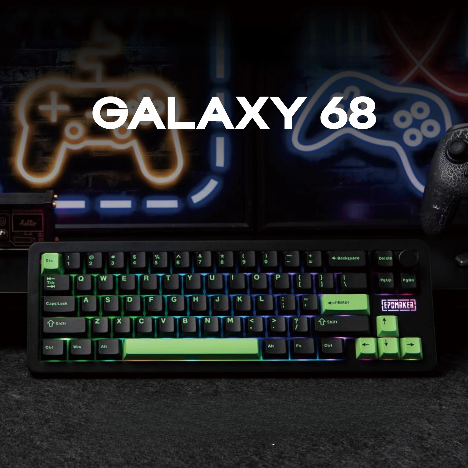 EPOMAKER Galaxy68 Механическая клавиатура Bluetooth Беспроводная трехрежимная алюминиевая клавиатура с ручкой Игровая офисная клавиатура Поддержка VIA/QMK
EPOMAKER Galaxy68 Механическая клавиатура Bluetooth Беспроводная трехрежимная алюминиевая клавиатура с ручкой Игровая офисная клавиатура Поддержка VIA/QMK