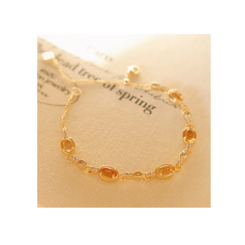 Oval Citrine Link Bracelet Alternating Tiny CZ Chain Yellow Gemstone Bracelets Women Vintage Daily Jewelry For Women
Oval Citrine Link Bracelet Alternating Tiny CZ Chain Yellow Gemstone Bracelets Women Vintage Daily Jewelry For Women