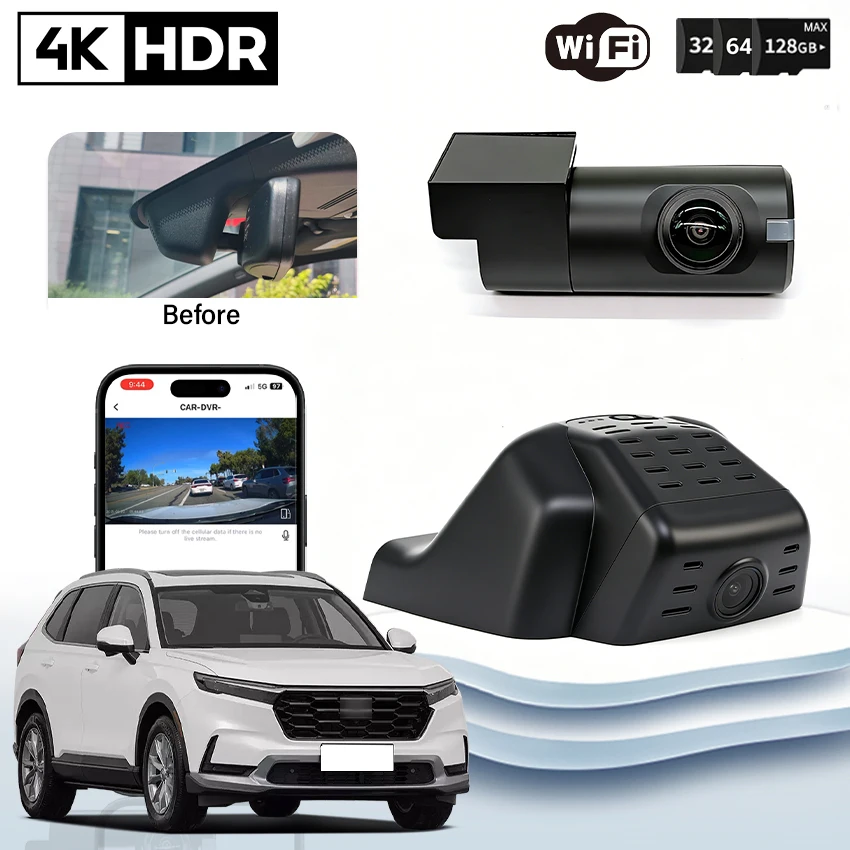 Plug and play HD 4K 2160P WIFI Camera for Honda CR-V crv CR V 2023 2024 2025 Night Vision Car Dvr Dash Cam Video Recorder
Plug and play HD 4K 2160P WIFI Camera for Honda CR-V crv CR V 2023 2024 2025 Night Vision Car Dvr Dash Cam Video Recorder