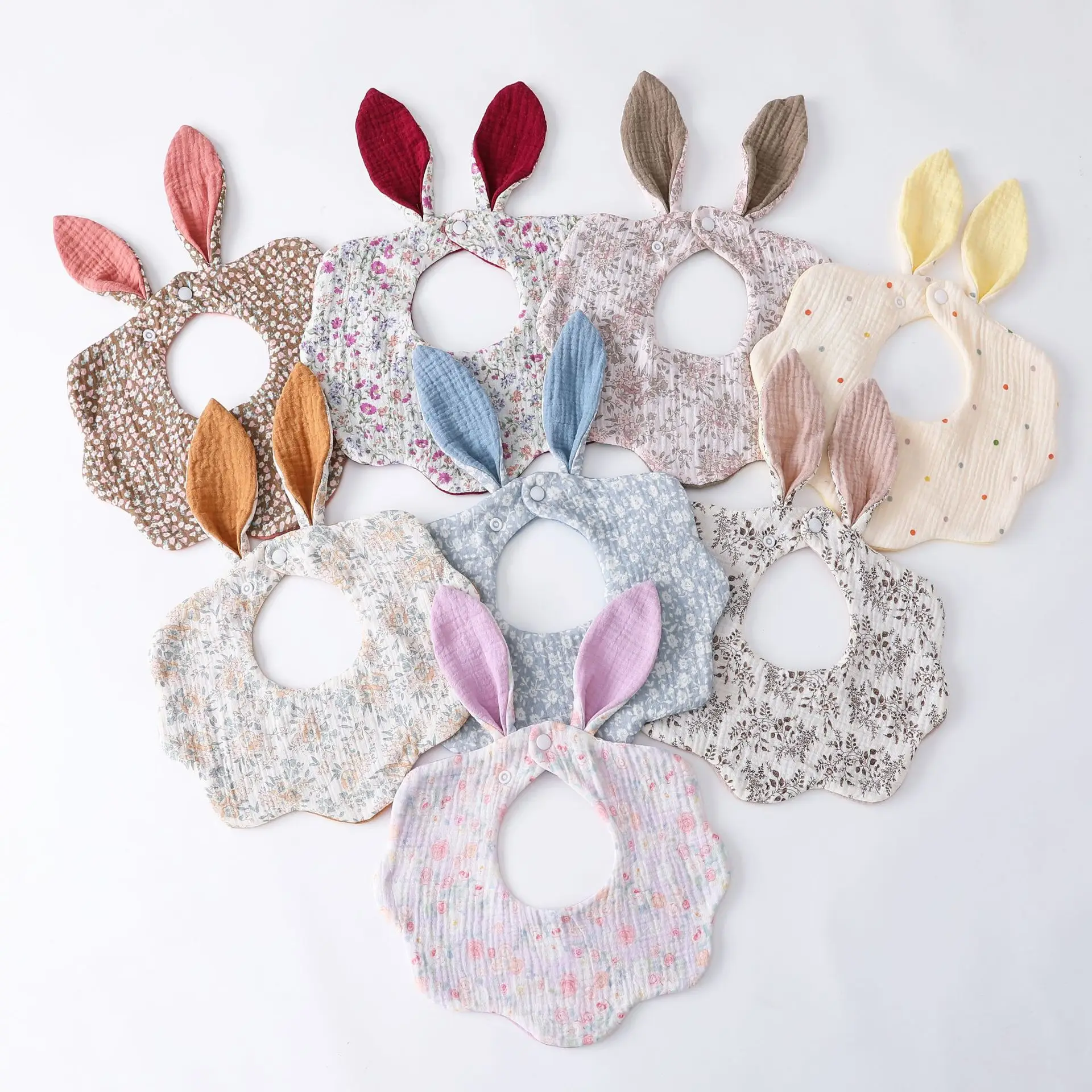New Thickened Rabbit Ears Baby Feeding Drool Bib Infants Cute Floral Cotton Saliva Towel Burp Cloth For Newborn Toddler Kid Bibs
New Thickened Rabbit Ears Baby Feeding Drool Bib Infants Cute Floral Cotton Saliva Towel Burp Cloth For Newborn Toddler Kid Bibs