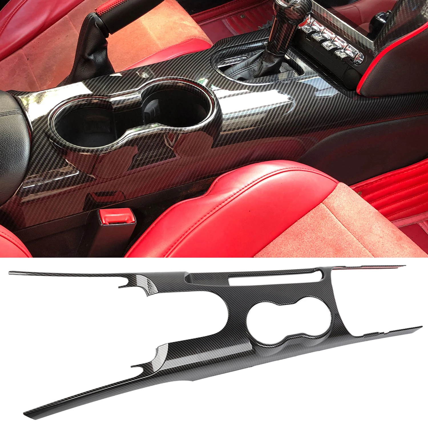 Car Gear Shift Panel Decoration Shell Cover Frame for Ford Mustang 2015 2016 2017 2018 2019 2020 2021 ABS Interior Accessories
Car Gear Shift Panel Decoration Shell Cover Frame for Ford Mustang 2015 2016 2017 2018 2019 2020 2021 ABS Interior Accessories