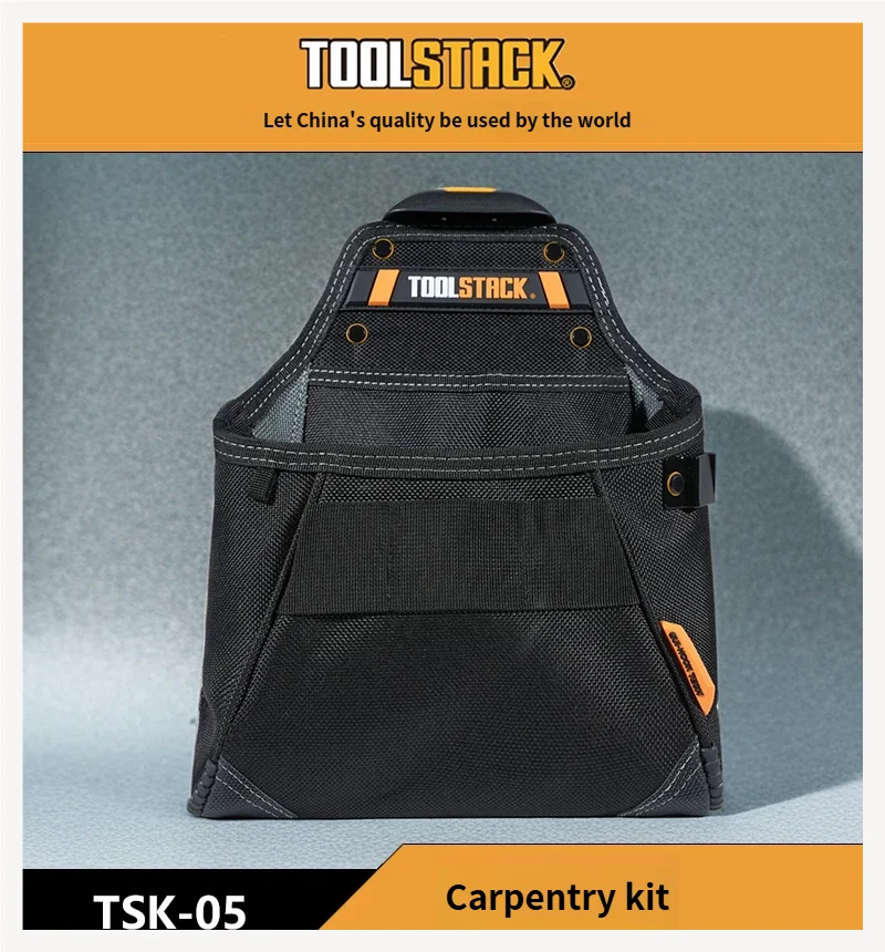 TOOLSTACK Woodworking Bag,High Quality and Durable,Oxford Waterproof Quick Hook Waist Tool Kit Practical Maintenance Storage Bag
TOOLSTACK Woodworking Bag,High Quality and Durable,Oxford Waterproof Quick Hook Waist Tool Kit Practical Maintenance Storage Bag