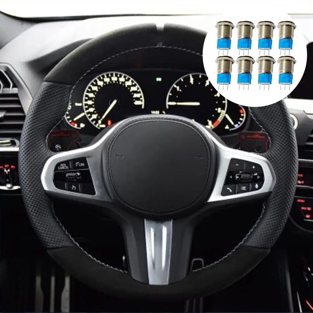 8 Pcs Car 8*16mm Metal Waterproof Self-locking Switch 3A Push Button Switch (flat Head) Interior Part
8 Pcs Car 8*16mm Metal Waterproof Self-locking Switch 3A Push Button Switch (flat Head) Interior Part