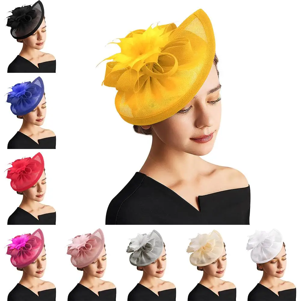 Vintage Feather Fascinator Hats with Hair Clip Tea Party Cocktail Headband Horse Racing Wedding Bridal Festival Accessories
Vintage Feather Fascinator Hats with Hair Clip Tea Party Cocktail Headband Horse Racing Wedding Bridal Festival Accessories