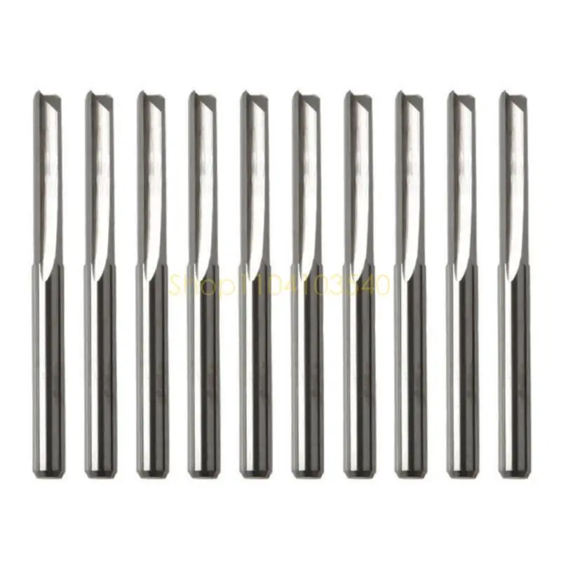 02DC 10Pcs 2 Flute Router Bit 3.175mm Straight Slot Router Bit High Speed Steel Milling Cutter For Wood Hardwood Accessories
02DC 10Pcs 2 Flute Router Bit 3.175mm Straight Slot Router Bit High Speed Steel Milling Cutter For Wood Hardwood Accessories