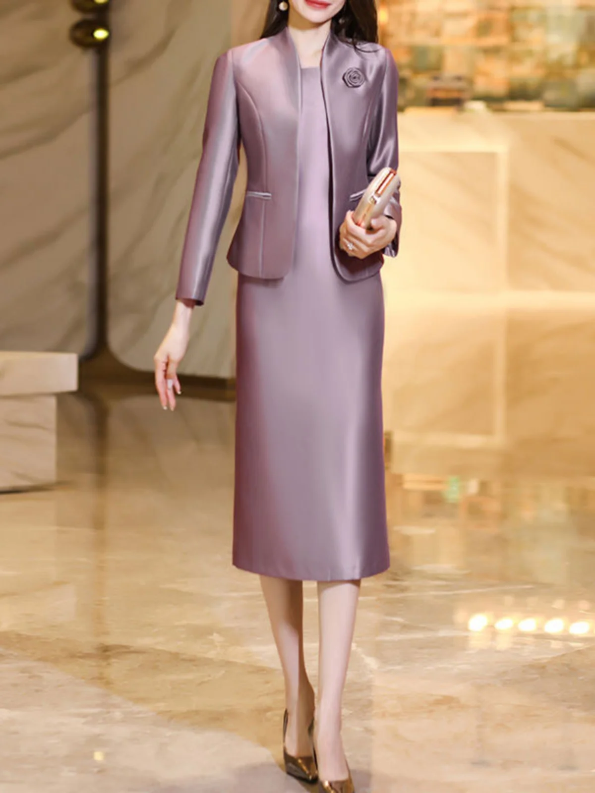 Slimming Two-Piece Dress Set Wedding Celebration Suitable Daily Wear Spring Autumn New Style Fashionable Women's Ensemble
Slimming Two-Piece Dress Set Wedding Celebration Suitable Daily Wear Spring Autumn New Style Fashionable Women's Ensemble