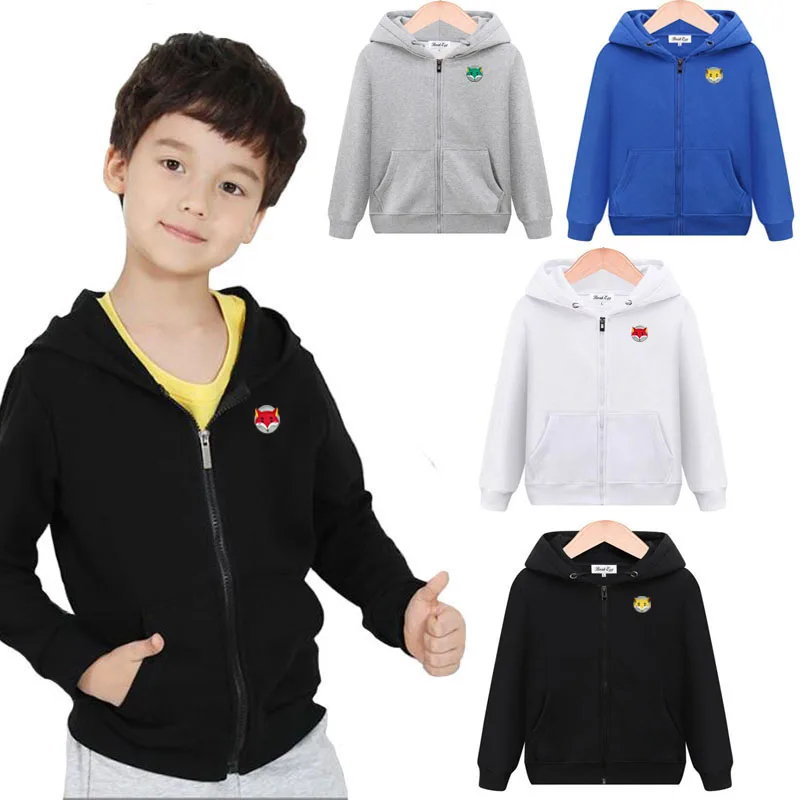 Boy Girl Zipper Hoodie Cotton Cartoon Fox Head Embroidery Kangaroo Pocket Thin Child Unisex Spring Autumn Hoodie
Boy Girl Zipper Hoodie Cotton Cartoon Fox Head Embroidery Kangaroo Pocket Thin Child Unisex Spring Autumn Hoodie
