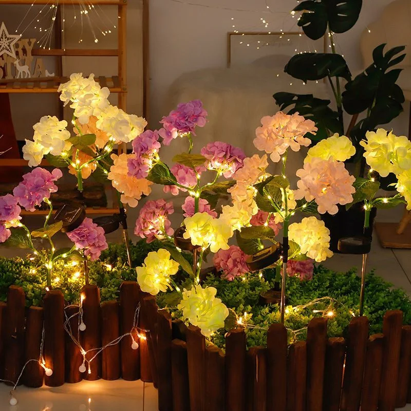 Artificial 3 Heads Hydrangea Flower Ground Light Garden Ambient Lighting Landscape Wedding Festival Outdoor Solar LED Lawn Lamp
Artificial 3 Heads Hydrangea Flower Ground Light Garden Ambient Lighting Landscape Wedding Festival Outdoor Solar LED Lawn Lamp