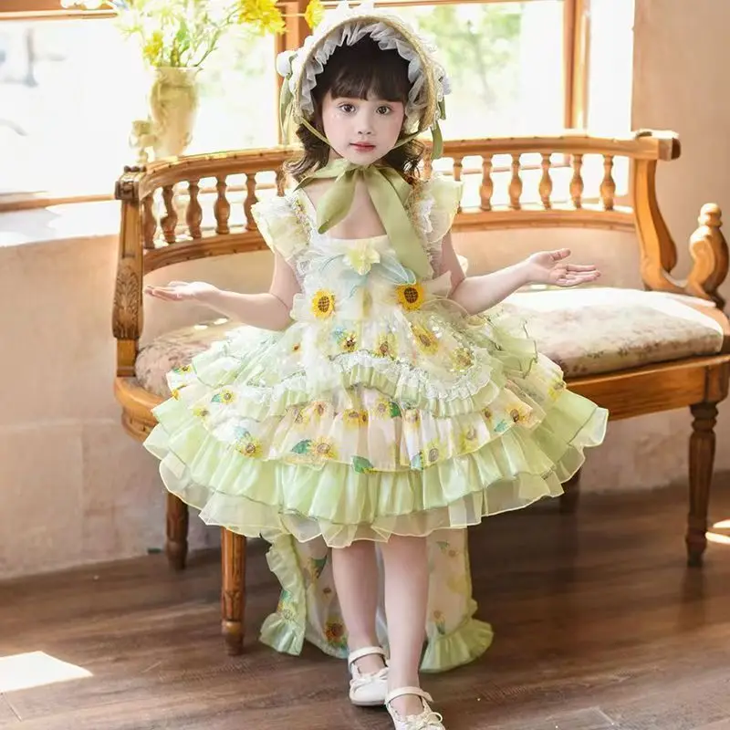 Girl's Sunflower Lolita Princess Dress 2026 Summer New Fashion Children's Birthday Gown Puff Skirt
Girl's Sunflower Lolita Princess Dress 2026 Summer New Fashion Children's Birthday Gown Puff Skirt