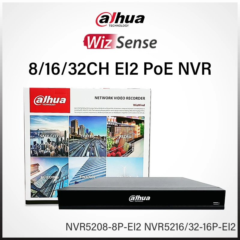 Dahua Original WizSense NVR5208-8P-EI2 NVR5216-16P-EI2 8 16 CH PoE Network Video Recorder 8K HDMI AcuPick EPTZ Smart H265+ SMD
Dahua Original WizSense NVR5208-8P-EI2 NVR5216-16P-EI2 8 16 CH PoE Network Video Recorder 8K HDMI AcuPick EPTZ Smart H265+ SMD