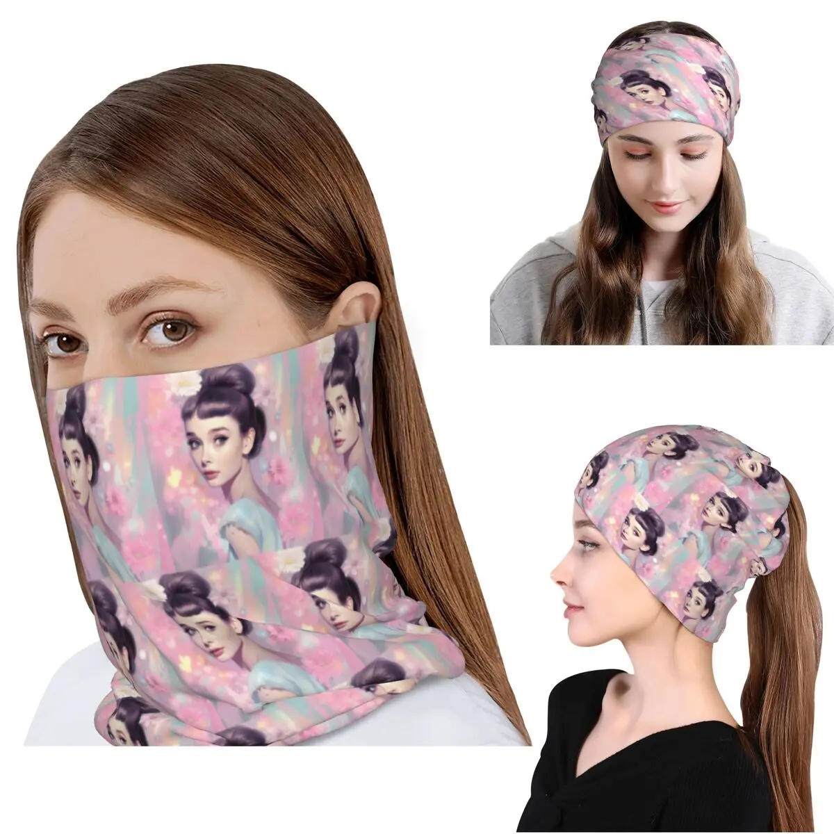 Audrey Hepburn Bandana Neck Gaiter Wrap Scarf Multi-use Face Mask Beanies Hat for Men Women Adult Breathable
Audrey Hepburn Bandana Neck Gaiter Wrap Scarf Multi-use Face Mask Beanies Hat for Men Women Adult Breathable