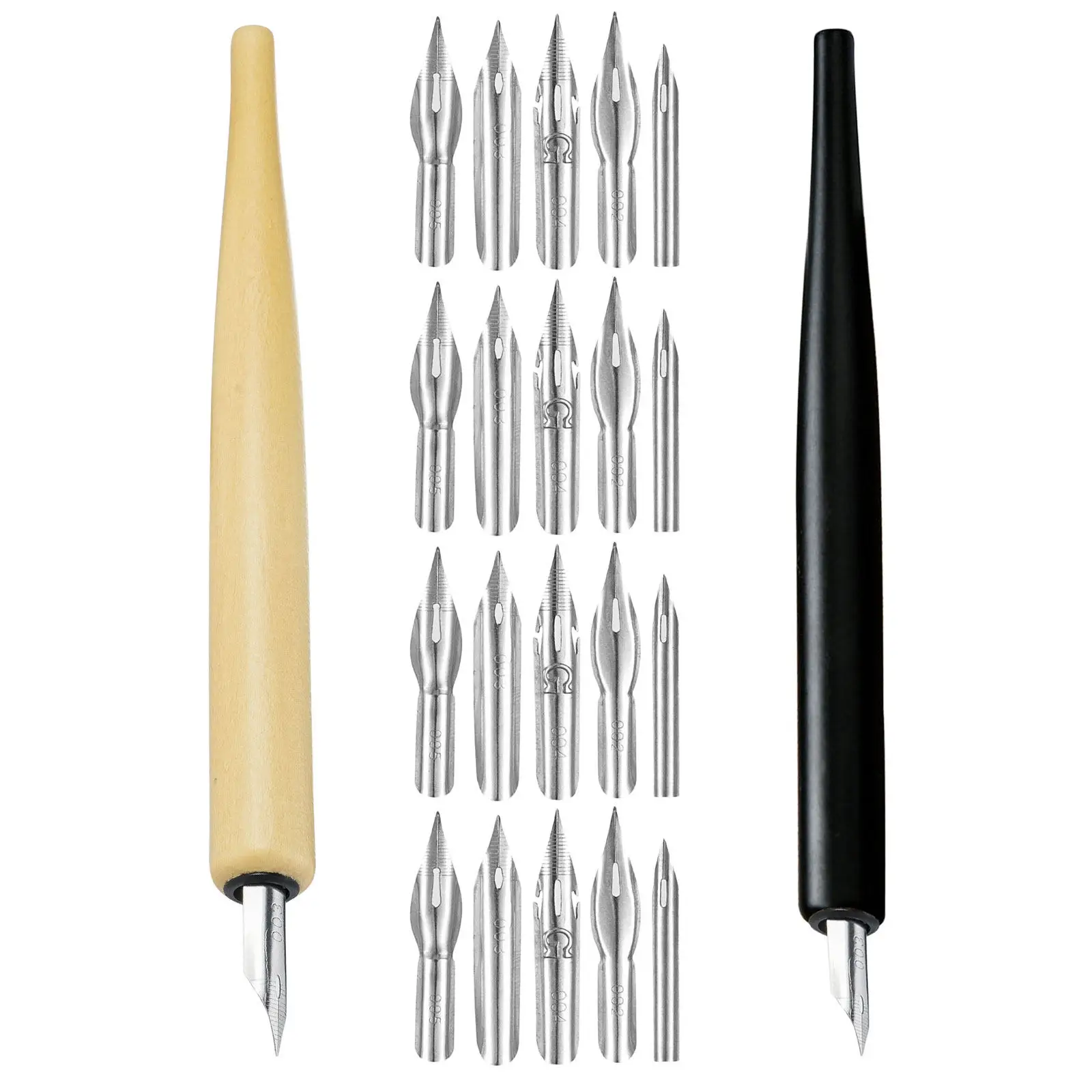 2Sets Professional Dip Pen Nib Set with Wood Holder for Calligraphy Sketching Manga Comics Art Ink Drawing Fine Broad Nibs
2Sets Professional Dip Pen Nib Set with Wood Holder for Calligraphy Sketching Manga Comics Art Ink Drawing Fine Broad Nibs