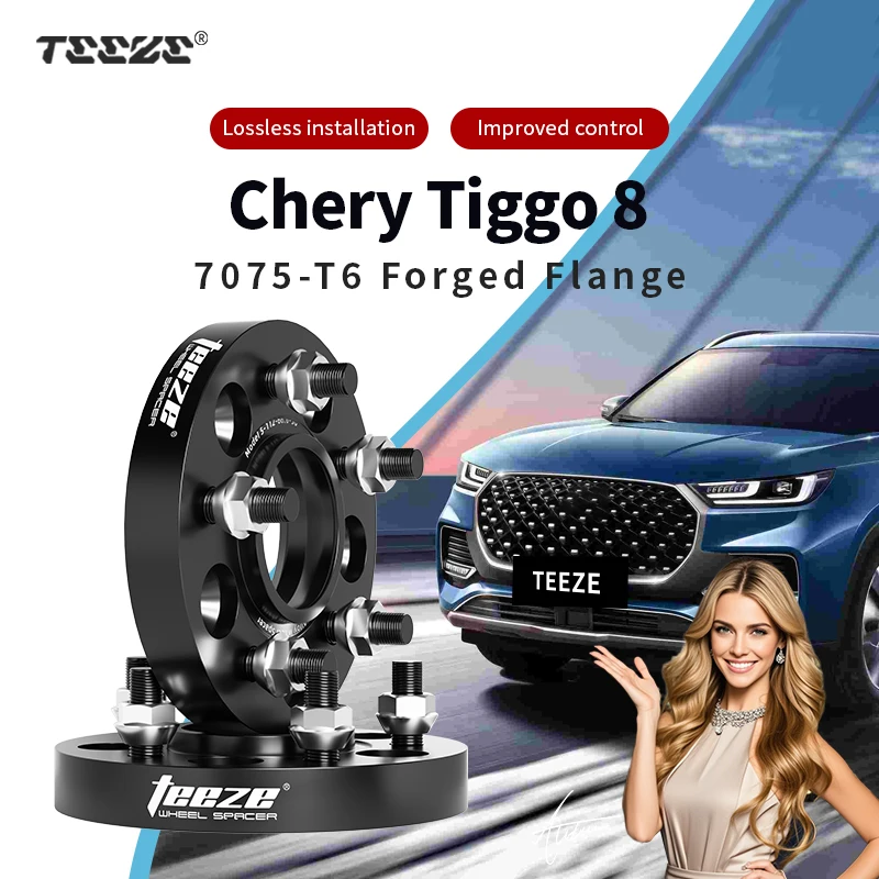 Teeze 2/4pcs 5x108 CB 60.1 M12 x 1.5 Hub Centric Black Forged wheel spacer For Chery Tiggo 8 Flange Plate15/20/25/30/35/38mm
Teeze 2/4pcs 5x108 CB 60.1 M12 x 1.5 Hub Centric Black Forged wheel spacer For Chery Tiggo 8 Flange Plate15/20/25/30/35/38mm