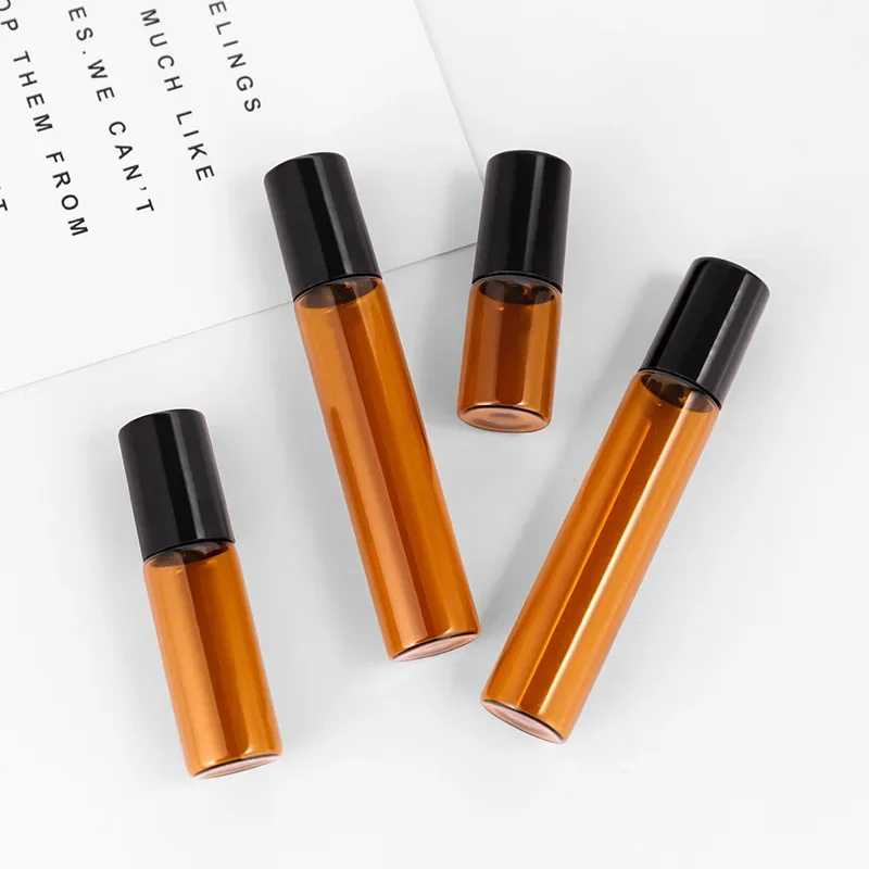 10/20Pcs 3/5/10ml Amber Glass Roll on Bottle with Metal Ball Thin Glass Roller Essential Oil Vials Fragrance Cosmetic Container
10/20Pcs 3/5/10ml Amber Glass Roll on Bottle with Metal Ball Thin Glass Roller Essential Oil Vials Fragrance Cosmetic Container