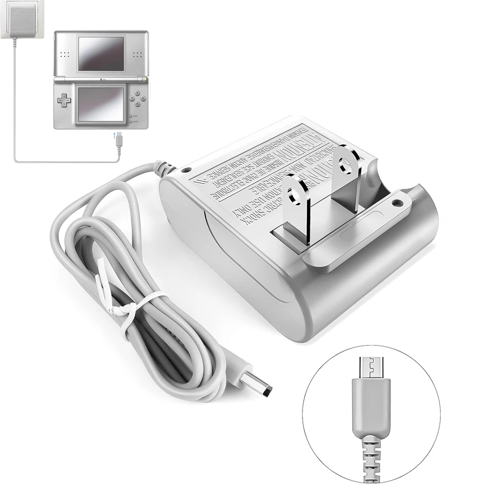 Ds Lite Charger Flip Travel Charger Charger Power Supply AC Adapter Wall Charger Power Cord 5.2V 450mA for DS Lite (Gr
Ds Lite Charger Flip Travel Charger Charger Power Supply AC Adapter Wall Charger Power Cord 5.2V 450mA for DS Lite (Gr