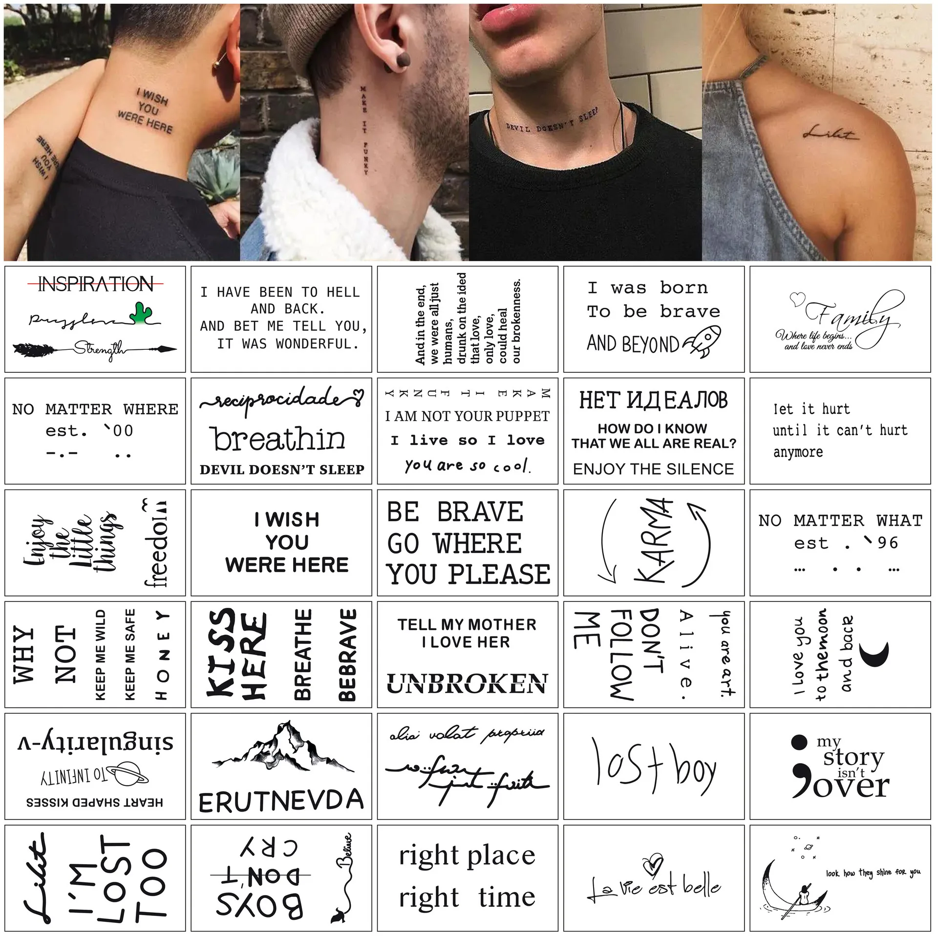 30 Sheets Temporary Tattoo Stickers Small Fresh Flower Butterfly Fox Waterproof Arm Face Scar Cover for Women Men Daily
30 Sheets Temporary Tattoo Stickers Small Fresh Flower Butterfly Fox Waterproof Arm Face Scar Cover for Women Men Daily