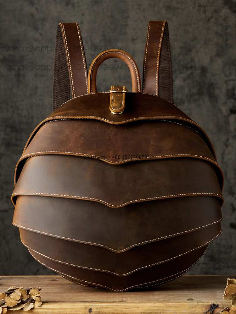 Handmade cowhide personalized beetle male retro mad horse leather trend double shoulder recreational locomotive men's bag
Handmade cowhide personalized beetle male retro mad horse leather trend double shoulder recreational locomotive men's bag