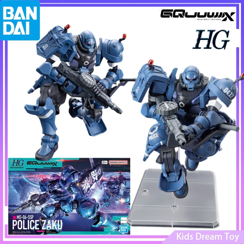 Bandai в наличии, оригинальная аниме-фигурка HG Gundam GQuuuuuuX MS-06-SSP, полиции ZAKU, экшн-фигурки, игрушки, Коллекционная модель, подарки для детей 
Bandai в наличии, оригинальная аниме-фигурка HG Gundam GQuuuuuuX MS-06-SSP, полиции ZAKU, экшн-фигурки, игрушки, Коллекционная модель, подарки для детей