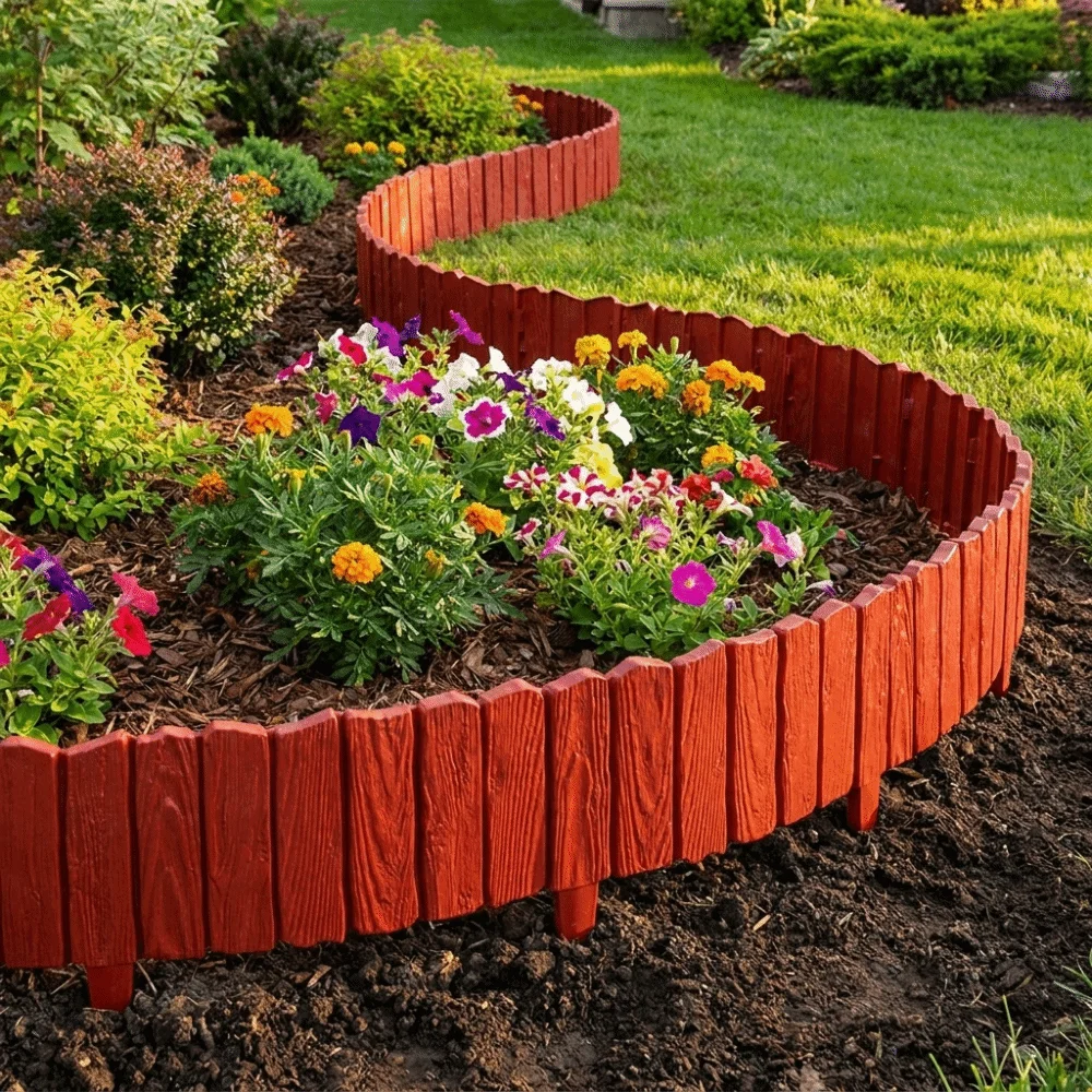 3pcs Plastic Material Garden Edging Border Interlocking Design Weather-Resistant Decorative Fence Panels Lightweight
3pcs Plastic Material Garden Edging Border Interlocking Design Weather-Resistant Decorative Fence Panels Lightweight