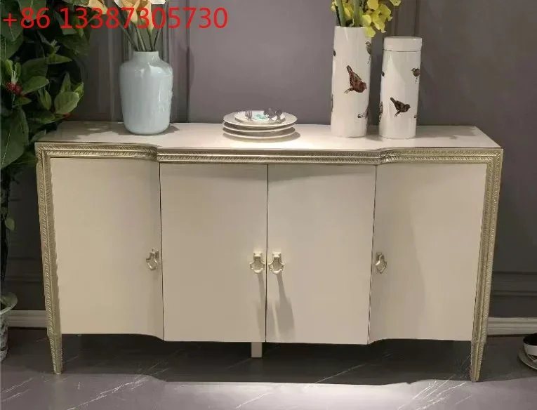 Home entrance cabinet Shoe cabinet American light luxury champagne engraved solid wood dining side cabinet Locker8578
Home entrance cabinet Shoe cabinet American light luxury champagne engraved solid wood dining side cabinet Locker8578