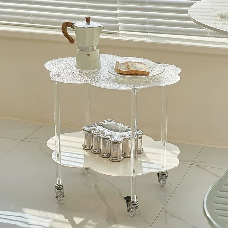 Nordic Acrylic Coffee Table, Double Layer Storage Cart, Living Room Sofa Side Table, Modern Trolley, Storage Desk,Home Tea Table
Nordic Acrylic Coffee Table, Double Layer Storage Cart, Living Room Sofa Side Table, Modern Trolley, Storage Desk,Home Tea Table