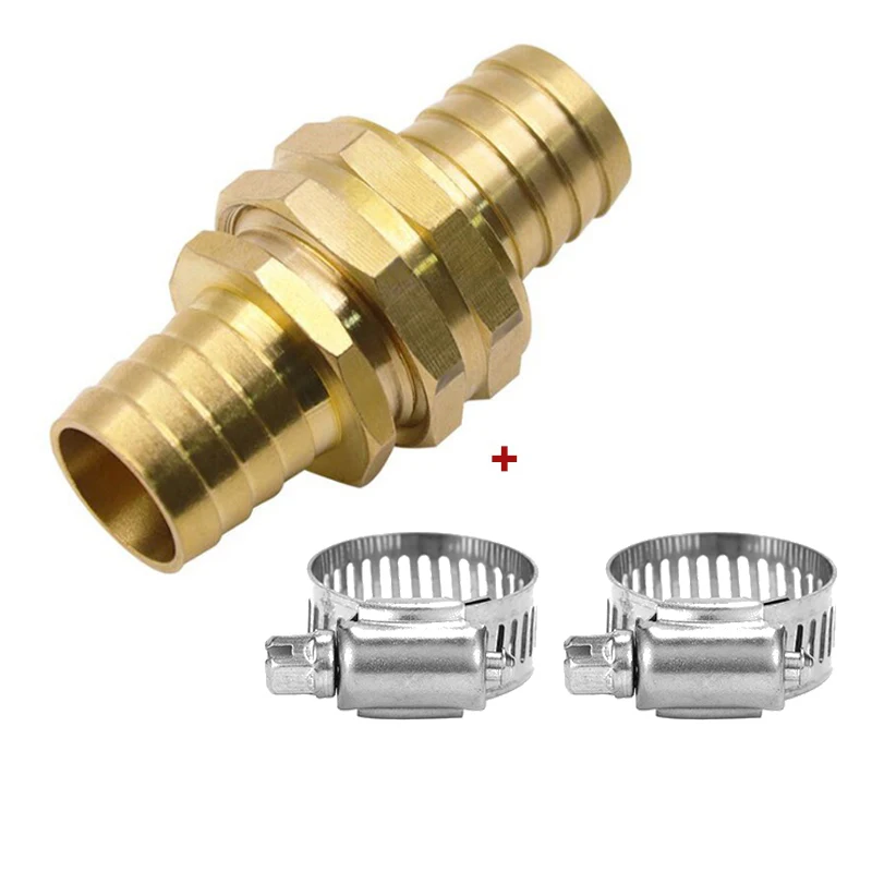 3/4 Inch Hose Repair Connector Brass Garden Hose Repair Fittings Female Male Hose Connector Fittings with Stainless Steel Clamp
3/4 Inch Hose Repair Connector Brass Garden Hose Repair Fittings Female Male Hose Connector Fittings with Stainless Steel Clamp