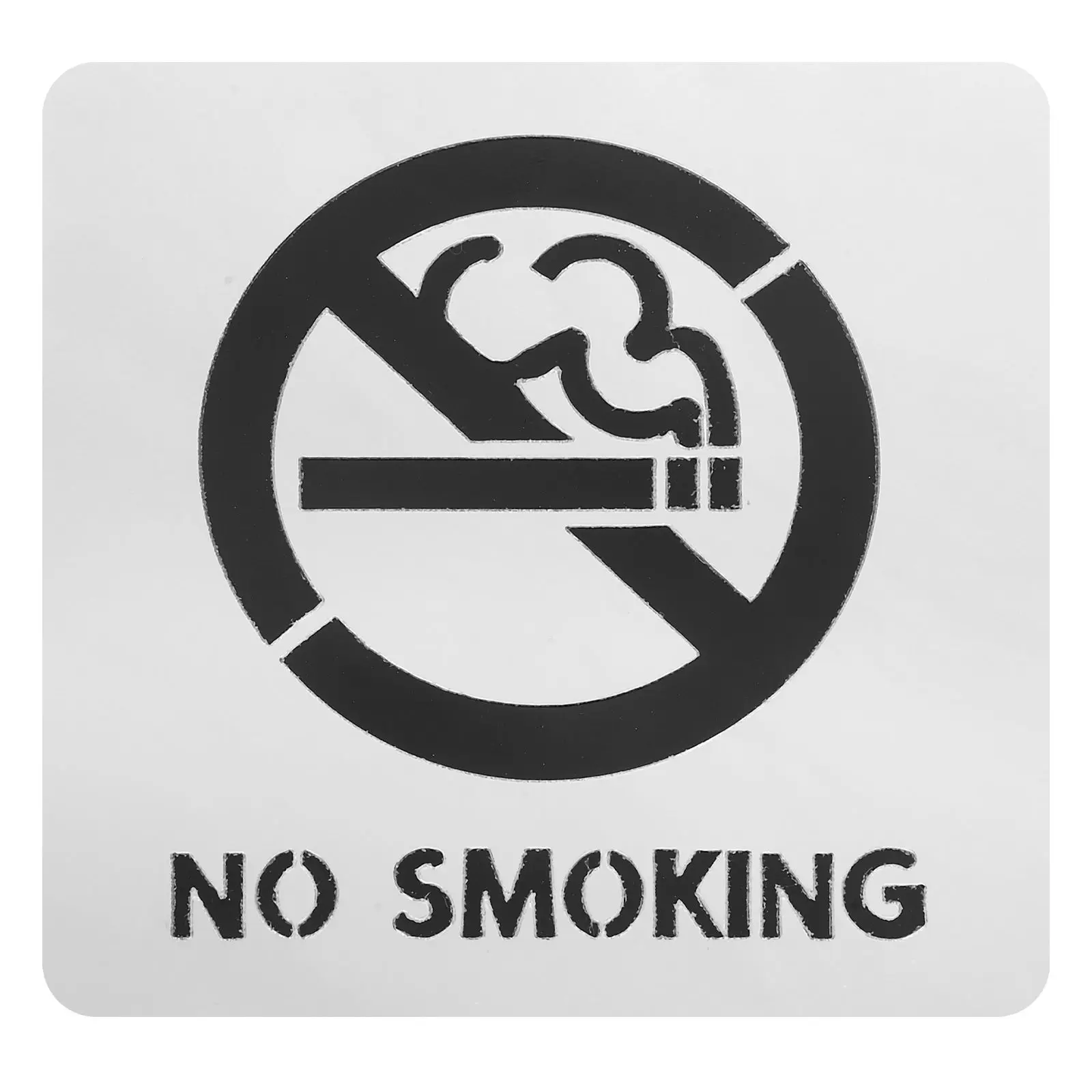 No Smoking Labels Self Adhesive Silver Acrylic Office Acrylic No Smoking Sign Bathroom Public Places Traffic Safety 
No Smoking Labels Self Adhesive Silver Acrylic Office Acrylic No Smoking Sign Bathroom Public Places Traffic Safety