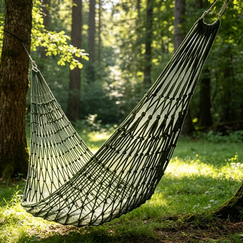 Single Person Outdoor Camping Hammock Thick Nylon Mesh Rope Anti-rollover Swing Hammock Portable Tree Hanging Leisure Bed
Single Person Outdoor Camping Hammock Thick Nylon Mesh Rope Anti-rollover Swing Hammock Portable Tree Hanging Leisure Bed