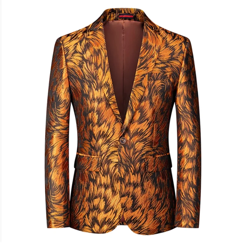 Men's Fashion Suit Stage Performance Banquet Business Leisure Single breasted Suit
Men's Fashion Suit Stage Performance Banquet Business Leisure Single breasted Suit