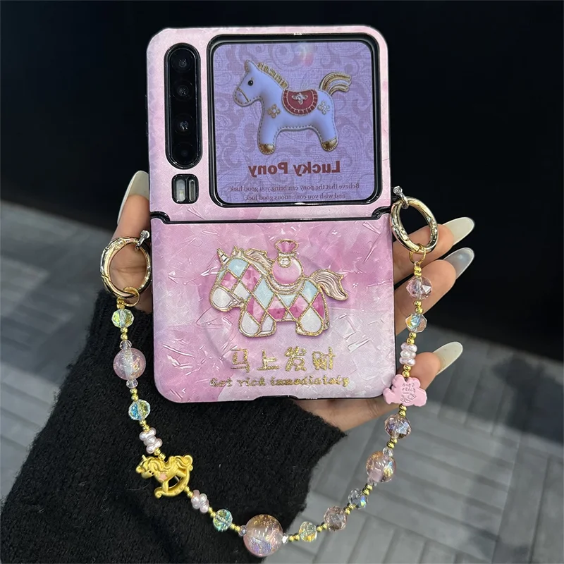 Z flip 7 Case Pink Horse Year Magnetic Phone Cases for Samsung Z Flip 6 zflip7 zflip5 zflip4 Xiaomi Mix Flip coque leather cover
Z flip 7 Case Pink Horse Year Magnetic Phone Cases for Samsung Z Flip 6 zflip7 zflip5 zflip4 Xiaomi Mix Flip coque leather cover