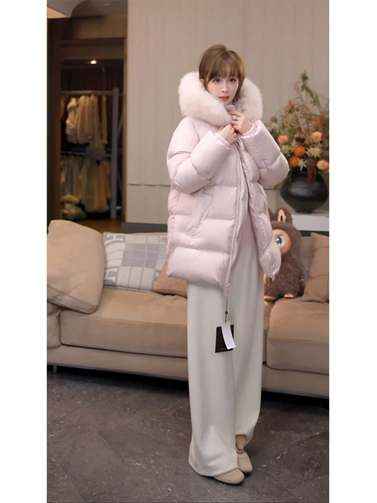 Mimius Luxury Fur Collar down Jaet Women's Warm Ele 90% White Du down Casual Sle Zipper Closure Mid-Length
Mimius Luxury Fur Collar down Jaet Women's Warm Ele 90% White Du down Casual Sle Zipper Closure Mid-Length