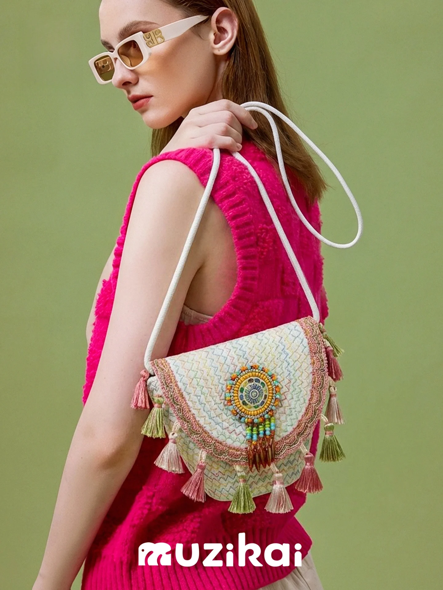 MuziKai Fashionable Woven Lazy Crossbody Bag Women's New 2026 Spring Summer Bag Soft Handle Neutral Style Daily Use
MuziKai Fashionable Woven Lazy Crossbody Bag Women's New 2026 Spring Summer Bag Soft Handle Neutral Style Daily Use