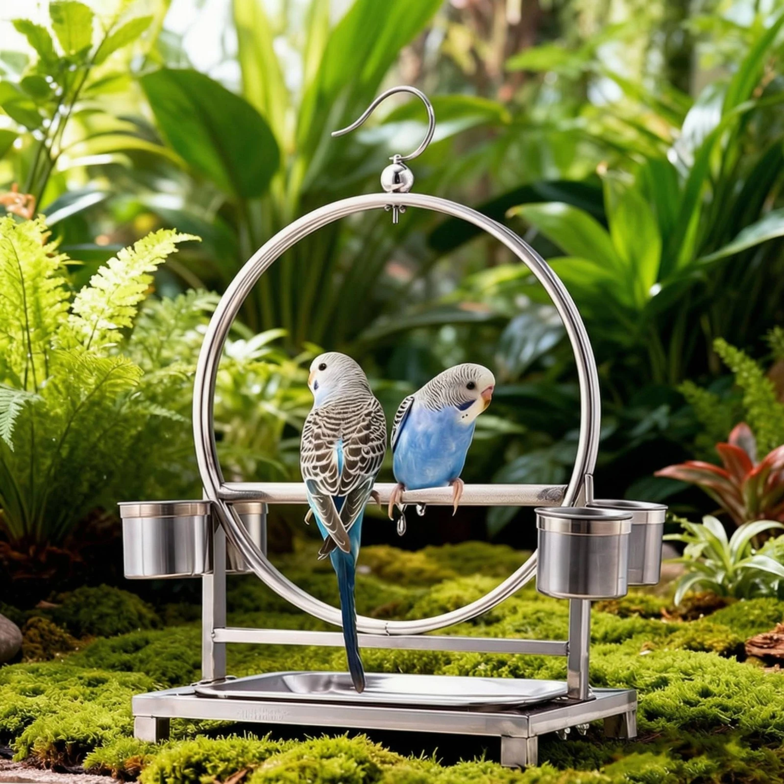 Freestanding Bird Stand Cup Holders Bird Perch Stand Pet Furniture Hanging Hook Compact
Freestanding Bird Stand Cup Holders Bird Perch Stand Pet Furniture Hanging Hook Compact