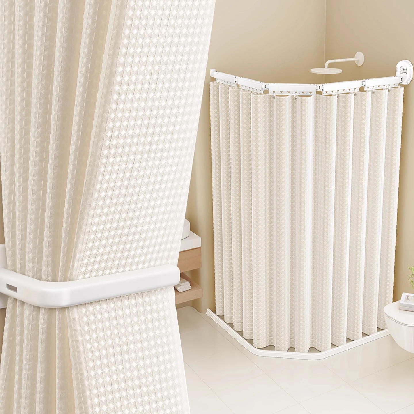 Складная занавеска для душа без перфорации, невидимая ванная комната, туалет, купание, водонепроницаемая перегородка, разделение сухой и влажной уборки
Складная занавеска для душа без перфорации, невидимая ванная комната, туалет, купание, водонепроницаемая перегородка, разделение сухой и влажной уборки