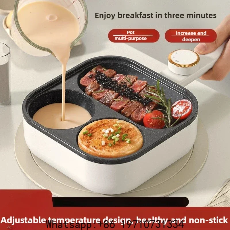 220V 3 in 1 Breakfast Maker Egg Frying Pan Non-stick Home Fried Steak Pot Multi Cooker for Breakfast
220V 3 in 1 Breakfast Maker Egg Frying Pan Non-stick Home Fried Steak Pot Multi Cooker for Breakfast