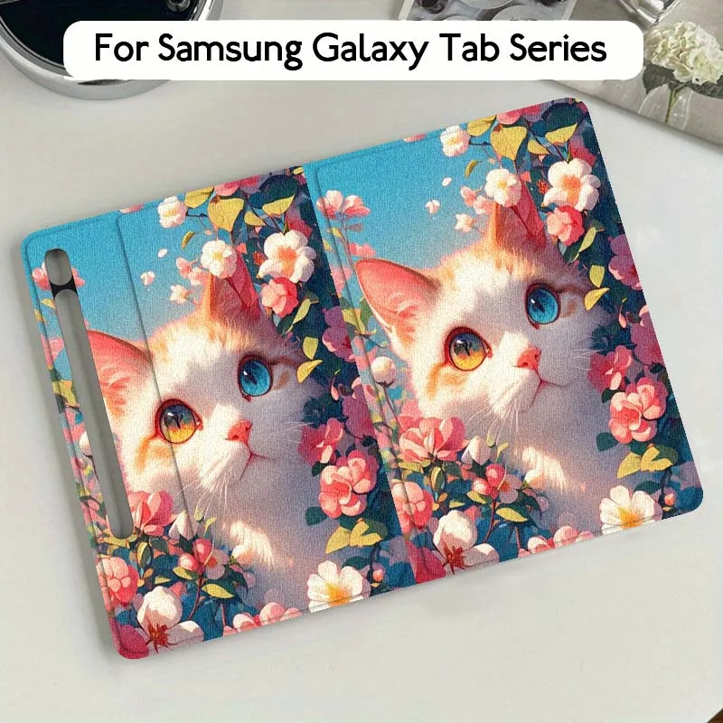 Beautiful Flower Cat Art For Samsung Galaxy Tab S9 S10 S6 S7 S8 FE Plus Lite Inch Foldable Cover Tablet Case
Beautiful Flower Cat Art For Samsung Galaxy Tab S9 S10 S6 S7 S8 FE Plus Lite Inch Foldable Cover Tablet Case