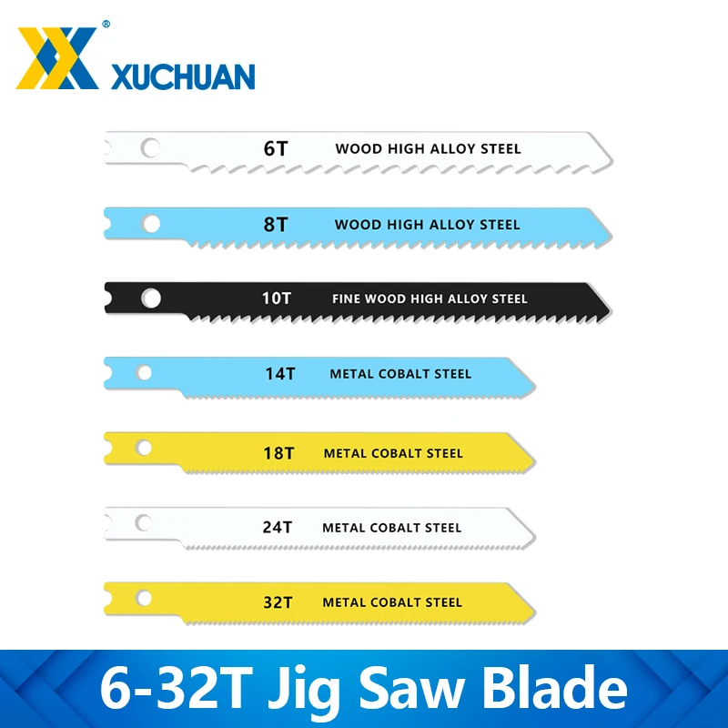 XUCHUAN U Shank Jig Saw Blade Jigsaw Blade For Plastic Wood Metal Cutting Tools 6T 8T 10T 18T 24T 32T Reciprocating Saw Blade
XUCHUAN U Shank Jig Saw Blade Jigsaw Blade For Plastic Wood Metal Cutting Tools 6T 8T 10T 18T 24T 32T Reciprocating Saw Blade