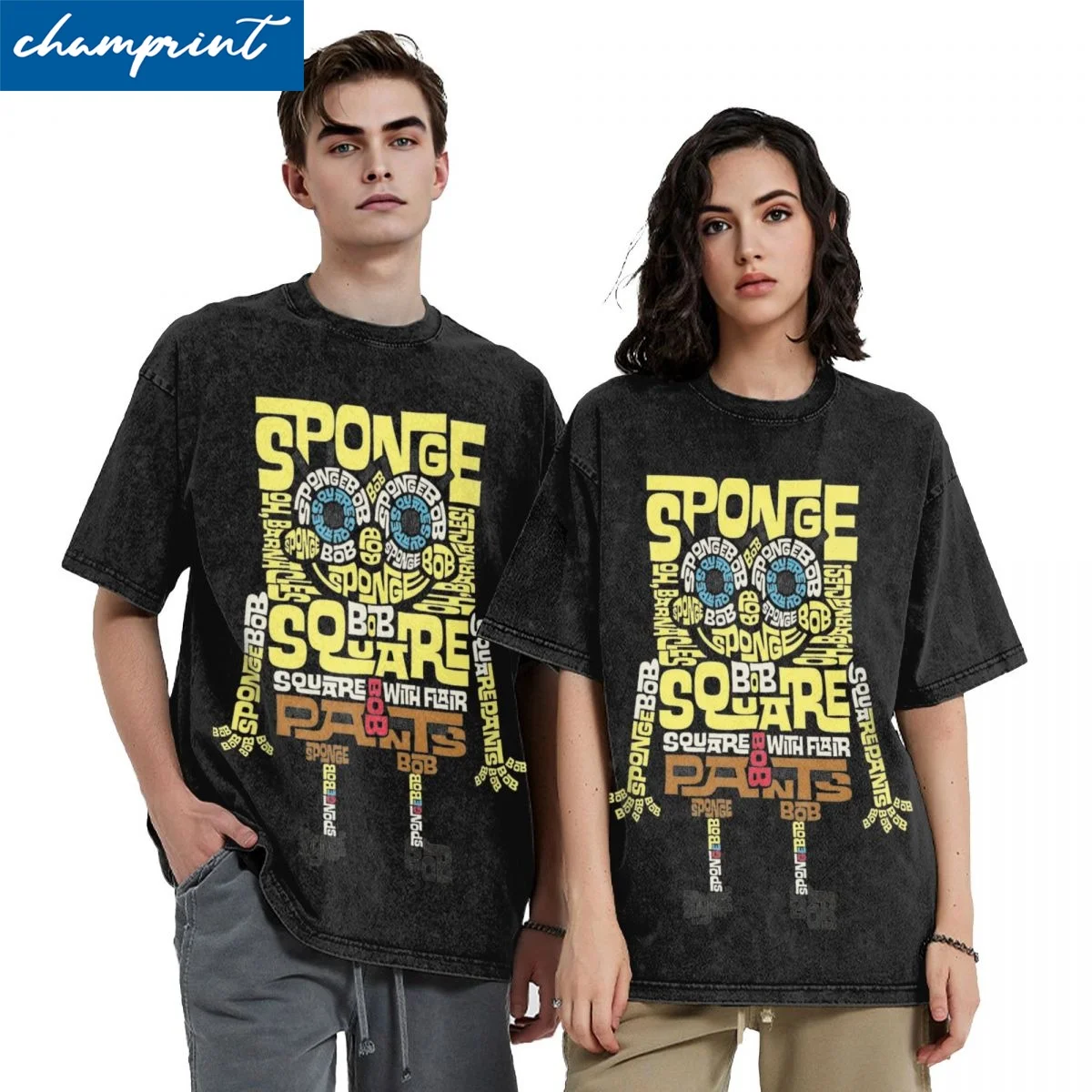 Spongebob Text Fill Body Vintage Washed T-Shirt Men Cotton Top Tee Harajuku Round Neck Short Sleeve
Spongebob Text Fill Body Vintage Washed T-Shirt Men Cotton Top Tee Harajuku Round Neck Short Sleeve