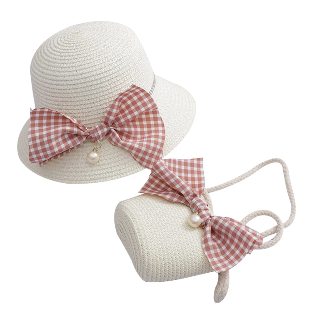 1 set Straw Sun Hat Bag Wide Brim Kids Beach Hats for Girl Summer Bamboo Baby UV Protection Lightweight Comfortable
1 set Straw Sun Hat Bag Wide Brim Kids Beach Hats for Girl Summer Bamboo Baby UV Protection Lightweight Comfortable