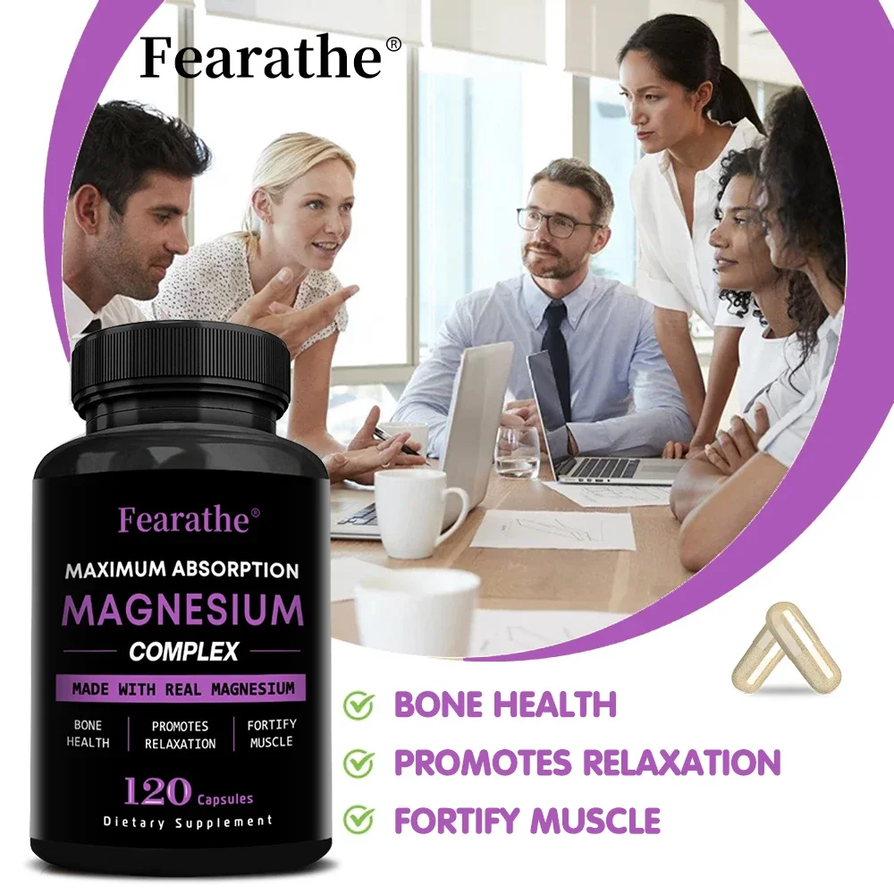 Magnesium Citrate Capsules - Dietary Supplement for Muscle, Nerve, Bone and Heart Support - Gluten Free, Non-GMO
Magnesium Citrate Capsules - Dietary Supplement for Muscle, Nerve, Bone and Heart Support - Gluten Free, Non-GMO