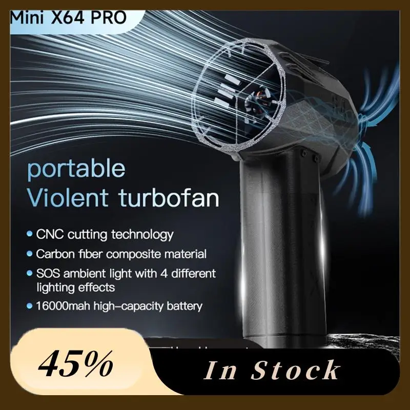A60Z Top Mini Turbofan High Power Jet Fan Air Duster Brushless Motor Variable Speed Dust Blower Cleaning Tool Handheld 350Km/H
A60Z Top Mini Turbofan High Power Jet Fan Air Duster Brushless Motor Variable Speed Dust Blower Cleaning Tool Handheld 350Km/H