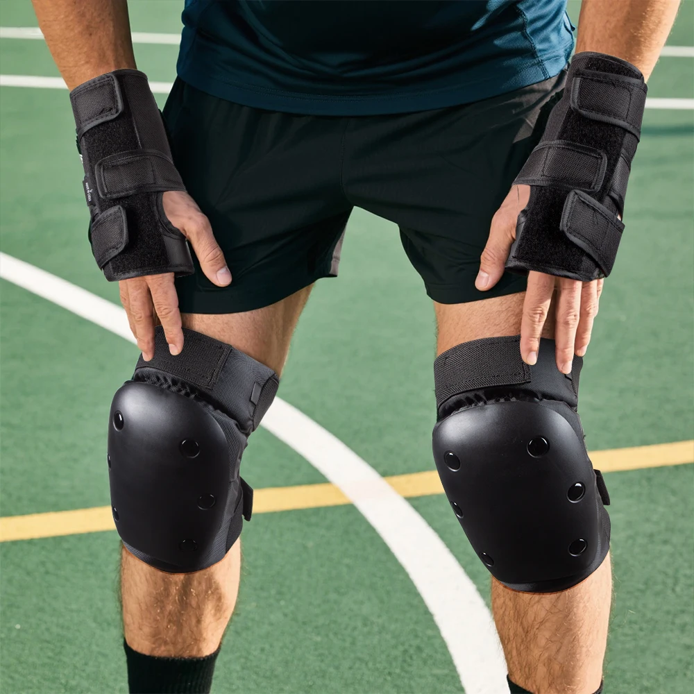 Adult/Kids Knee Pads Elbow Pads Wrist Guards 6 in 1 Protective Gear Set for Inline Roller Skating Skateboarding Scooter BMX etc.
Adult/Kids Knee Pads Elbow Pads Wrist Guards 6 in 1 Protective Gear Set for Inline Roller Skating Skateboarding Scooter BMX etc.